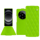 Funda de piel Xiaomi 14 Ultra - Vert fluo - Couture ( Pantone #00ab5f ) 