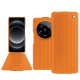 Lederschutzhülle Xiaomi 14 Ultra - Abaca arancio ( Pantone #d77540 )