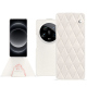 Lederschutzhülle Xiaomi 14 Ultra - Blanc escumo - Couture ( Pantone #D6D6D1 )