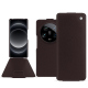 硬质真皮保护套 Xiaomi 14 Ultra - Marron envoûtant ( Pantone #4e3629 ) 