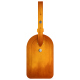 Porte étiquette bagage - Orange Patine