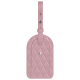 Porta etiquetas de equipaje - Rose - Couture ( Nappa - Pantone #efbae1 ) 