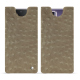 硬质真皮保护套 Honor Magic V2 - Autruche desert ( Pantone #A39382 ) 