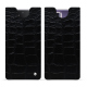 Honor Magic V2 leather pouch - Crocodile nero ( Noir / Black) 