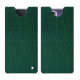 Pochette cuir Honor Magic V2 - Crocodile pino ( Pantone #173F35 ) 