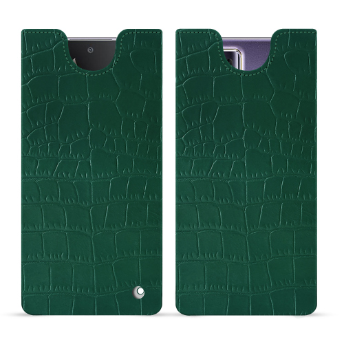 Luxushülle für Honor Magic V2 | NoreveCrocodile pino ( Pantone #173F35 ) 