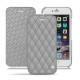 Lederschutzhülle Apple iPhone 6S - Gris - Couture ( Nappa - Pantone W428C ) 