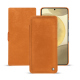 Housse cuir Samsung Galaxy S24+ - Mandarine vintage ( Pantone #d47231 ) 