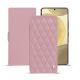 Housse cuir Samsung Galaxy S24+ - Rose - Couture ( Nappa - Pantone #efbae1 ) 