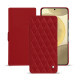 Samsung Galaxy S24+ leather case - Rouge - Couture ( Nappa - Pantone #d50032 ) 