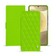 Custodia in pelle Samsung Galaxy S24+ - Vert fluo - Couture ( Pantone #00ab5f ) 