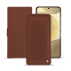 Housse cuir Samsung Galaxy S24+ - Marron délicat ( Pantone #95614d) 