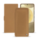Samsung Galaxy S24+ leather case - Beige Veggie ( Pantone #dab9a1 ) 