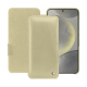 Capa em pele Samsung Galaxy S24 - Beige ( Nappa - Pantone #ceb888 ) 