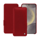 Samsung Galaxy S24 leather case - Rouge ( Nappa - Pantone #d50032 ) 