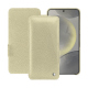 Samsung Galaxy S24 leather case - Ivoire ( Pantone #d6d6c6 ) 