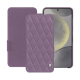 Funda de piel Samsung Galaxy S24 - Lilas - Couture ( Nappa - Pantone #b9a3e3 ) 