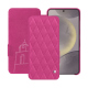 Capa em pele Samsung Galaxy S24 - Rose BB - Couture ( Pantone #DB599F )