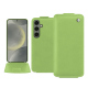 Samsung Galaxy S24 leather case - Vert olive ( Nappa - Pantone #a7c58e ) 