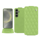 Capa em pele Samsung Galaxy S24 - Vert olive - Couture ( Nappa - Pantone #a7c58e ) 