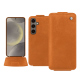 レザーケース Samsung Galaxy S24 - Mandarine vintage ( Pantone #d47231 ) 