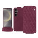 Funda de piel Samsung Galaxy S24 - Prune vintage - Couture ( Pantone #612434 ) 