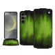 가죽 커버 Samsung Galaxy S24 - Vert Patine