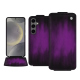 Capa em pele Samsung Galaxy S24 - Violet Patine