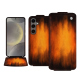 Capa em pele Samsung Galaxy S24 - Fauve Patine