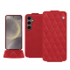 Custodia in pelle Samsung Galaxy S24 - Rouge troupelenc - Couture ( Pantone #AB191A )