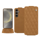 가죽 커버 Samsung Galaxy S24 - Castan esparciate - Couture ( Pantone #824F2A )