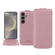 Lederschutzhülle Samsung Galaxy S24 - Rose PU ( Pantone #efbae1 ) 