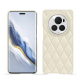 Coque cuir Honor Magic6 Pro - Blanc - Couture ( Nappa - White ) 