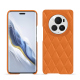 Honor Magic6 Pro leather cover - Orange - Couture ( Nappa - Pantone #ff9351 ) 