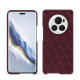 レザーケース Honor Magic6 Pro - Lie de vin - Couture ( Pantone #412234 ) 