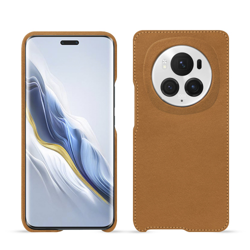 Funda protectora premium Honor Magic6 ProCastan esparciate ( Pantone #824F2A )