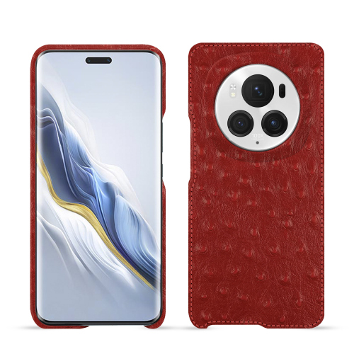 Honor Magic6 Pro premium protective caseAutruche ciliegia ( Pantone #a4343a ) 
