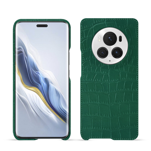 Capa protetora premium para o Honor Magic6 ProCrocodile pino ( Pantone #173F35 ) 