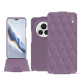 Custodia in pelle Honor Magic6 Pro - Lilas - Couture ( Nappa - Pantone #b9a3e3 ) 