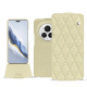 Capa em pele Honor Magic6 Pro - Ivoire - Couture ( Pantone #d6d6c6 ) 