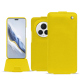 Honor Magic6 Pro leather case - Jaune fluo ( Pantone #c9ff57 ) 