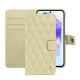 Custodia in pelle Samsung Galaxy A55 - Beige - Couture ( Nappa - Pantone #ceb888 ) 