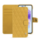 Samsung Galaxy A55 leather wallet case - Mimosa - Couture ( Pantone #b39437 ) 