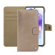 Funda de piel para cartera Samsung Galaxy A55 - Taupe vintage ( Pantone #bda790 ) 