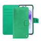 Funda de piel para cartera Samsung Galaxy A55 - Menthe vintage ( Pantone #37b375 ) 