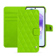 Custodia in pelle Samsung Galaxy A55 - Vert fluo - Couture ( Pantone #00ab5f ) 