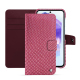 Funda de piel para cartera Samsung Galaxy A55 - Serpent ciclamino ( Pantone #9E4C6E ) 