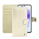 レザーウォレットケース Samsung Galaxy A55 - Crocodile milk ( Pantone #d6d2c4 ) 