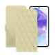 Custodia in pelle Samsung Galaxy A55 - Beige - Couture ( Nappa - Pantone #ceb888 ) 