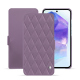Custodia in pelle Samsung Galaxy A55 - Lilas - Couture ( Nappa - Pantone #b9a3e3 ) 